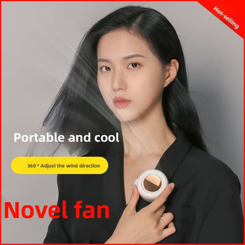Mini waist-hanging handheld fan