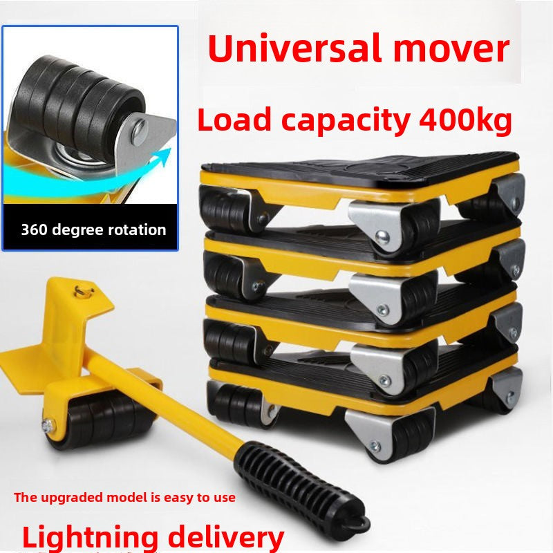 Universal wheel moving tool - Mobile pulley