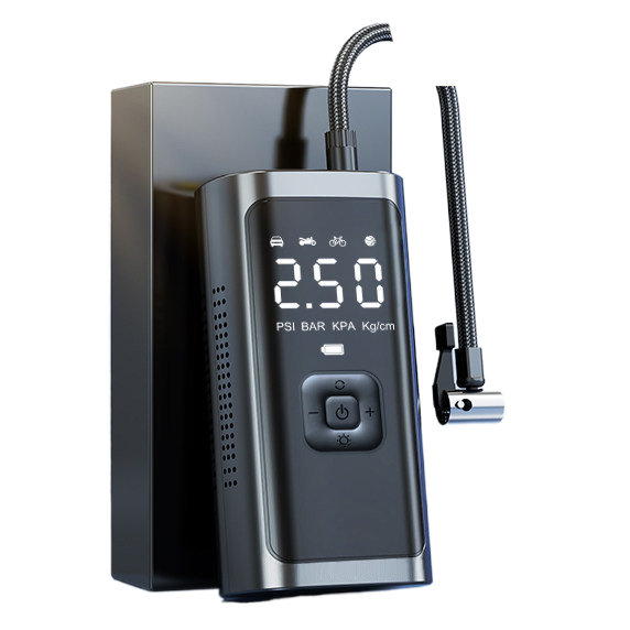 Portable Car Tire Air Pump with Digital Display