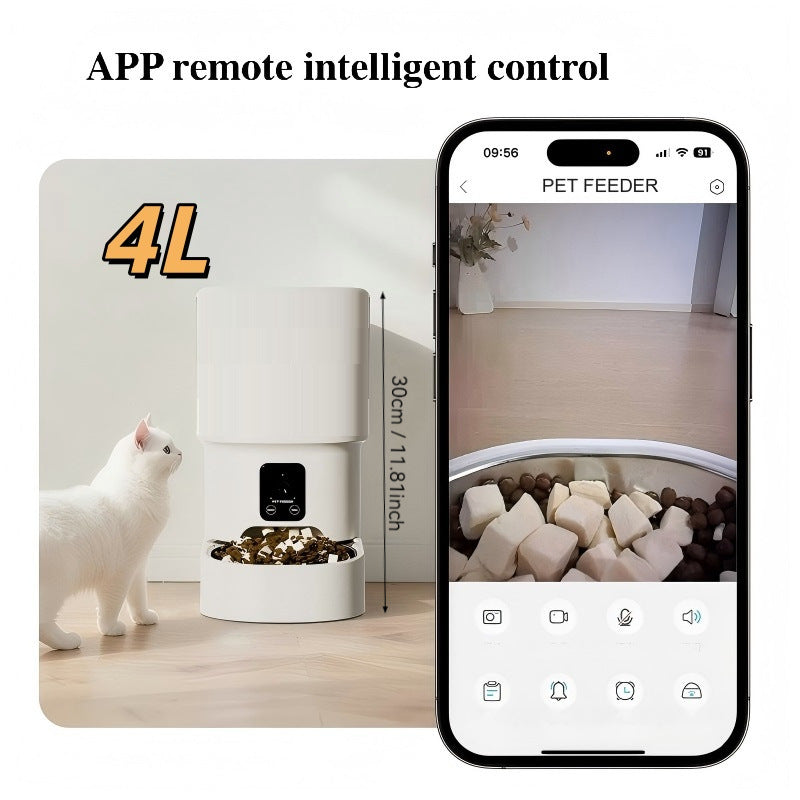 Smart Pet Feeder with Timer and Voice Control